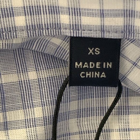 ZACHARY Prell Shirt Blue plaid dress long sleeve Cochran XS NWT - Picture 9 of 12